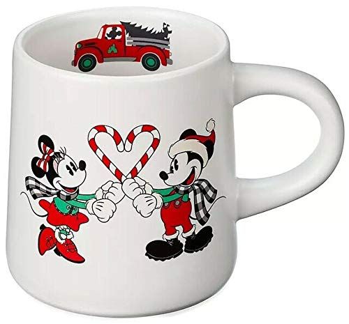 Disney Yuletide Santa Mickey and Minnie Mug